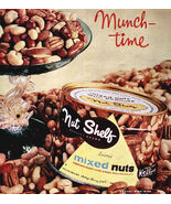 1961 Nut Shelf Mixed Salted Nuts Advertisement Classic Snack Food DWII32 - $181.97 MXN