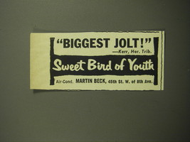 1960 Sweet Bird of Youth Play Advertisement - Biggest Jolt! - $14.99