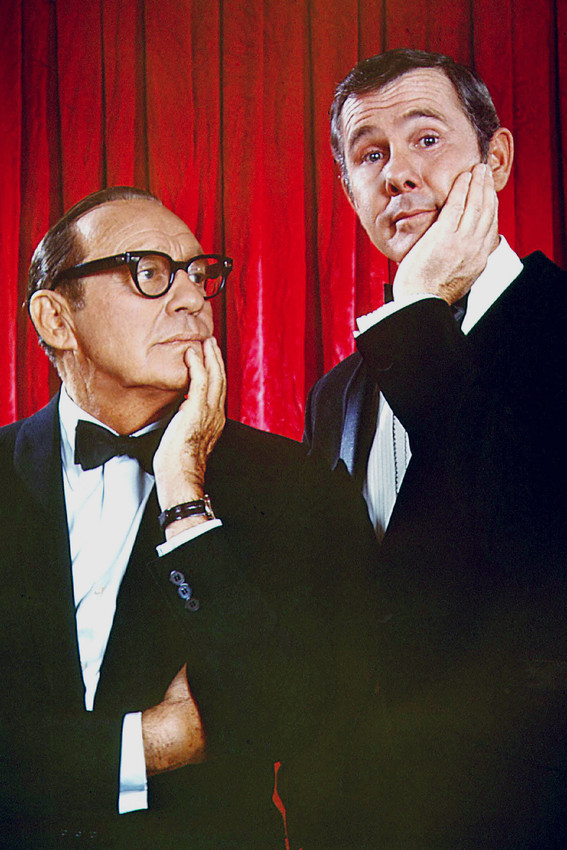 Primary image for Johnny Carson Jack Benny Color The Tonight Show 18x24 Poster