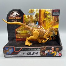 Jurassic World Camp Cretaceous Brown Velociraptor 8&quot; Savage Strike Mattel - £10.25 GBP