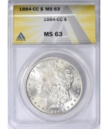 Beautiful 1884 CC - MS-64 Silver Dollar - ANACS - Creamy and lustrous - $478.90 CAD