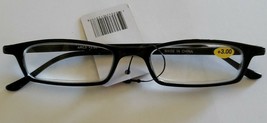 Plastic Framed ~ Reading Eye Glasses ~ Black Frames ~ +3.00 Strength ~ K40 - £11.78 GBP