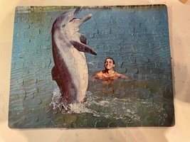 Vtg 1960s Whitman Flipper Dolphin Movie Jigsaw Puzzle 100pc 14&quot;x18&quot;. Com... - $16.39