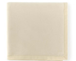 Sferra Olindo Ivory Queen Blanket Solid 100% Merino Lambswool Soft Italy... - $356.25