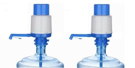 Set of 2 Manual Water Pump Dispensers for 5-6 Gal Barrels, Hand Press Wa... - $369.57 MXN