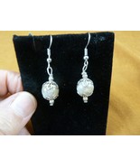 DP1-15c REAL DINOSAUR POOP 10mm bead dangle EARRINGS Utah ancient Dino C... - $311.66 MXN