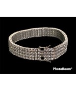 Vintage Sterling Silver/925  Link Large With Stone - $260.66 CAD