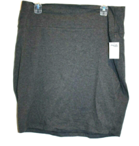 Charlotte Russe Straight Short Jersey Knit Skirt Gray Women&#39;s Size 3X NE... - £14.33 GBP