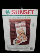 Christmas Sunset Counted Cross Stocking Kit Holly Angel's Friend #18323 - $34.65