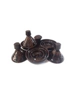 3in1 MOROCCAN BROWN COFFEE tajine for kitchen,art &amp; decor ;Spice Rack Sa... - $1,778.54 MXN