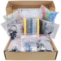 Mega Electronic Component Kit Assortment, Capacitors, Resistors, LED,, 1... - £41.55 GBP