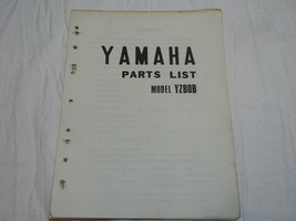 1975 Yamaha YZ80 Parts book manual catalog diagram List  - $55.43