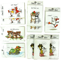 Suzys Zoo Vtg Party Invitations 10 Packs Lot Thank You Boogie Surprise Evps New - £51.65 GBP