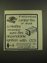 1966 Cascade Cartridge Inc. CCI Primers Ad - If you reload center fire - $18.49