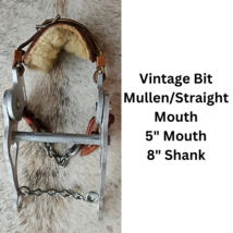 Vintage Mullen Mouth Aluminum Western Hackamore Fleece Lined Nose 5" Mouth image 3