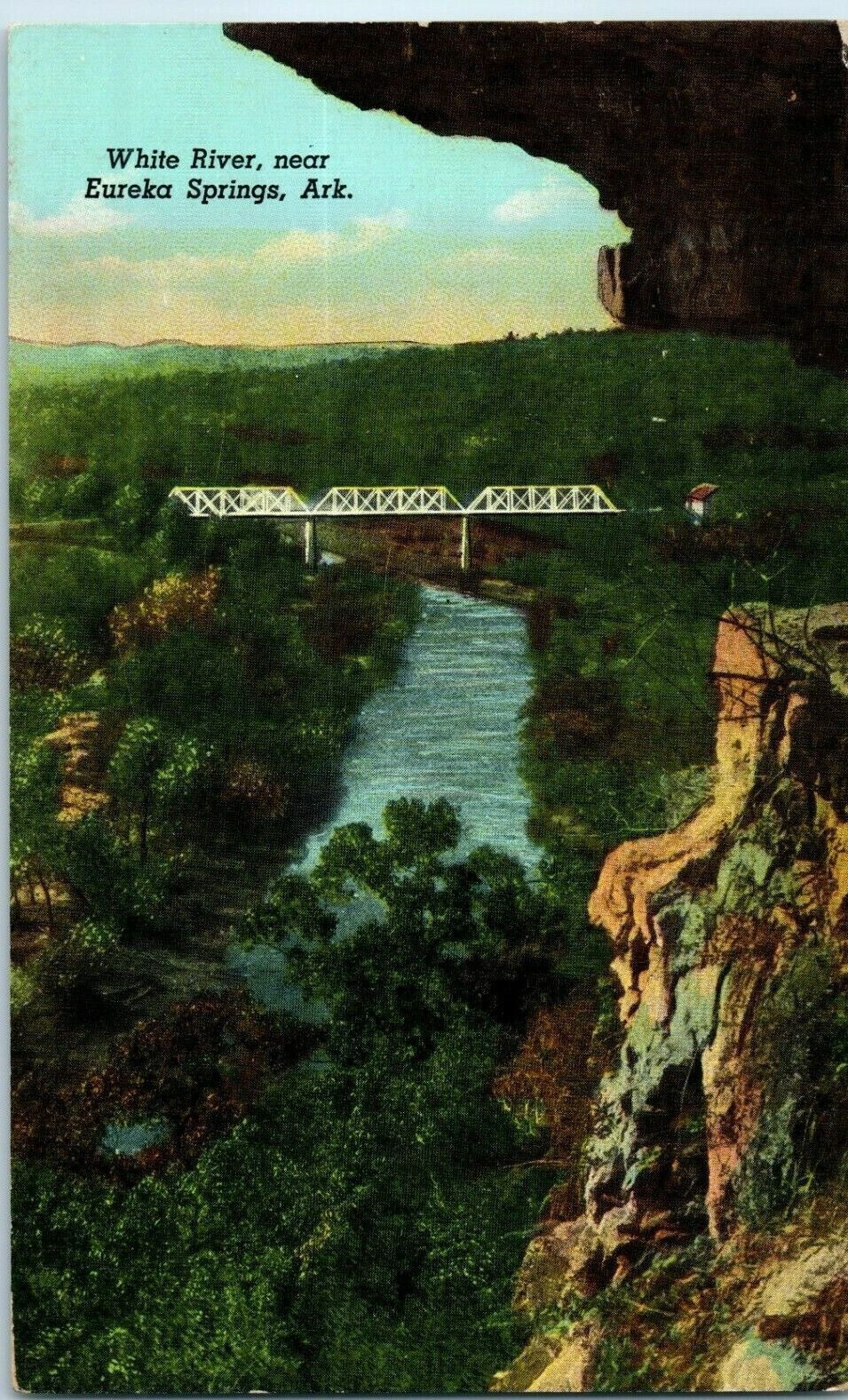 Primary image for White River Near Eureka Springs Arkansas Posted 1948
