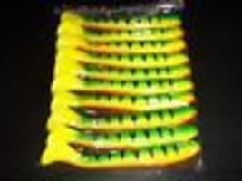 Shad Fish Firetiger Fishing Lures Soft Plastic 8&quot; Package of 10 - £31.59 GBP