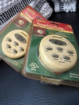 2 pk Stanley InDoor Light and Appliance Daily Plug-In Timer, LCD Digital... - $35.63