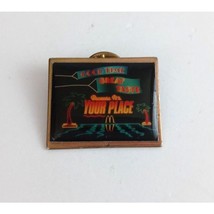 Good Time Great Taste Because It&#39;s Your Place McDonald&#39;s Employee Lapel Hat Pin - £8.01 GBP