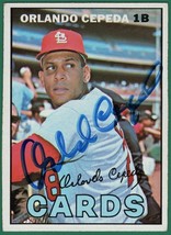 SHARP AUTO! 1967 Topps Orlando Cepeda Signed Baseball Photo Card JSA Auc... - $64.35