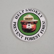 Smokey The Bear Pin Help Prevent Forest Fires Button National Park Service VTG - £6.49 GBP