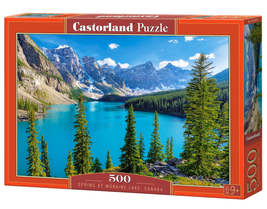 500 Piece Jigsaw Puzzle, Spring at Moraine Lake, Canada, Mountain view, Landscap - £12.85 GBP