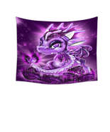 Cute Gift February Amethyst Birthstone Lil Dragon Tapestry - €26,21 EUR+