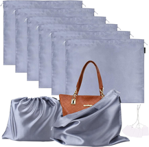 6 Pack Dust Bags for Handbags Silk Dust Cover Bag for Handbags Purses Shoes Boot - £20.43 GBP