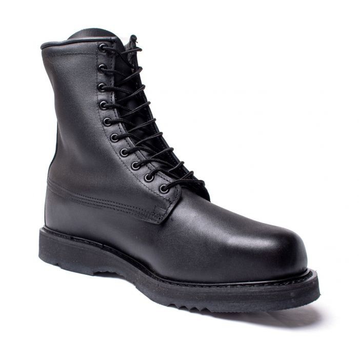 US Army Black Leather Jump Boots - 13XW Steel Toe Safety Box Item image 3