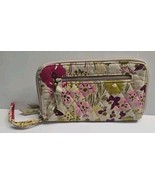 Vera Bradley Zip Wristlet Wallet Wrist Purse Fabric Soft Quilted Floral - $7.68