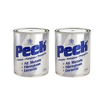Peek Multi-Purpose Metal Polish Paste - 1000 ml (2 Pack) - All Metal Cleaner - £60.27 GBP