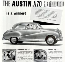 Austin A70 Hereford Car 1952 Advertisement Automobilia UK Import DWII4 - £31.23 GBP