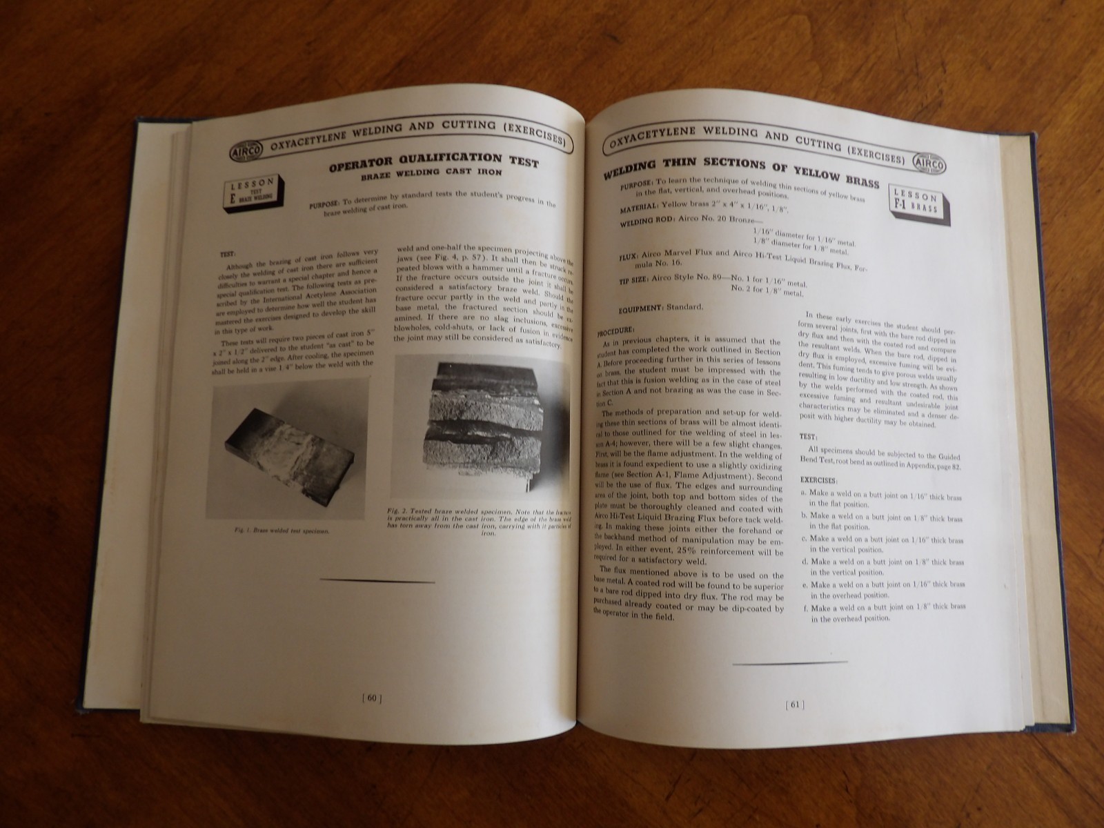 1942 AIRCO Oxyacetylene Welding and Cutting Lessons Instruction Course Exercises Item image 15