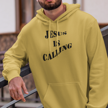Heavy Blend™ Hooded Sweatshirt &quot;Jesus is Calling&quot; black font 2 - £23.26 GBP+