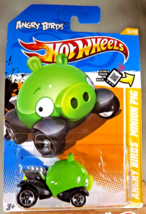 2012 Hot Wheels #35 New Models 35/50 Angry Birds Minion Pig Green w/Chrome 5 Sp - £7.62 GBP