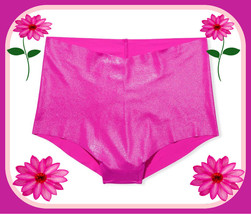 Xxl Fuschia Shimmer No Show Edge Victorias Secret High Waist Midi Brief Pantie - £9.83 GBP