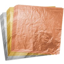 300 Gold Leaf Sheets For Resin, Gold Foil Flakes Metallic Leaf For Resin... - $23.82