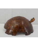 HAWAII WOODEN TURTLE COCONUT SHELL MOVEABLE TAIL AND HEAD PACIFIC ISLAND... - $19.99