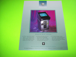 New Image Photo Play Kiosk Video Arcade Game Flyer Vintage Retro Art Unused - £9.41 GBP