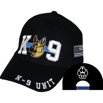 CP01716 Black K-9 Unit Cap w/ Embroidered Dog and Logo - £11.11 GBP