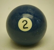 Pool Table Billiard Ball #2 Solid Blue Vintage Replacement Piece - £10.19 GBP