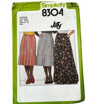 Vintage Sewing Pattern 8304 Simplicity Boho 70s Skirt Cut Size 6 &amp; 8 - $5.76