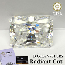 Fancy Moissanite Loose Gemstone Brilliant Radiant Cut VVS1  GH White Color - £13.43 GBP+