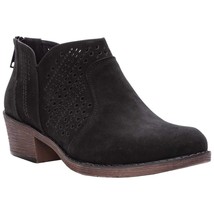 Propet Women Remy Perforated Ankle Booties Size US 9M Black Nubuck Leather - £52.53 GBP