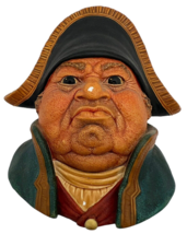 Vtg Bossons Mr. Bumble Chalkware Head 1969 3D Wall Dickens Oliver Twist ... - £15.70 GBP