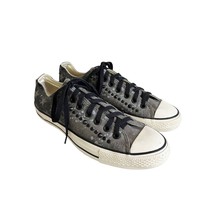 CONVERSE CT Chuck Taylor Low Studded Ox Charcoal Stars Sneakers Mens 9/Women 11 - £38.72 GBP