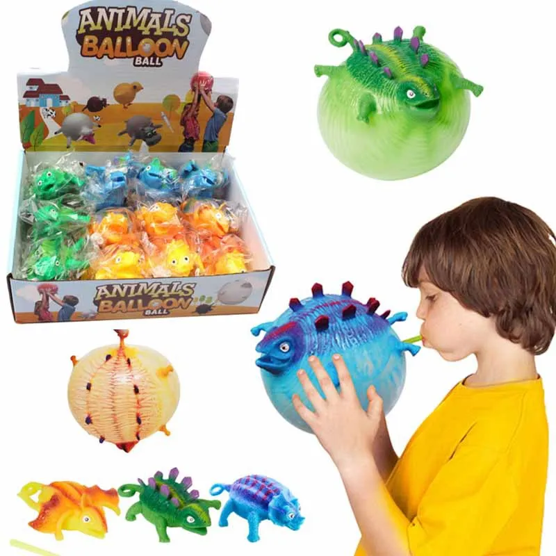 TPR Dinosaur/Poultry Balloon Inflatable Toys Air Balloons Children&#39;s Day Gifts - £6.19 GBP