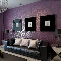 Q Qihang 10M Modern Luxury Abstract Curve 3D Wallpaper Roll Mural Paper ... - $52.93