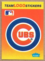 1991 Fleer Team Logo Stickers #NNO Chicago Cubs - £1.56 GBP