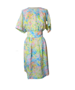 Vintage Handmade Bright Short Sleeve Dress Size 10 - £35.04 GBP